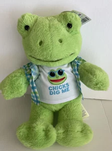 Build A Bear Exclusive Green Spring Frog 2020 NWT, with Chicks Dig Me T-shirt - Picture 1 of 7