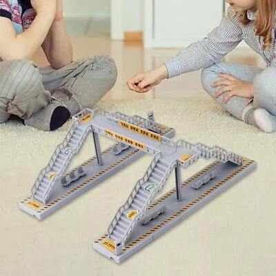 DIY Model Footbridge HO Scale Model Building Kits Pedestrian Bridge for School - Image 1 of 4