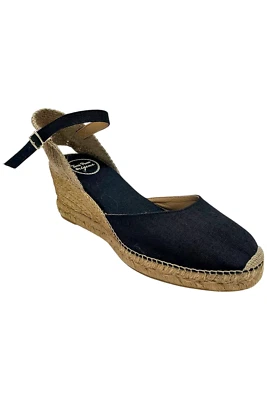 Alpargata de cuña para mujer Toni Pons negra Foto 1 de 3