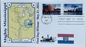 Combo AFDCS 5698 The Mighty Mississippi State of Missouri Gateway Arch - Imagen 1 de 1