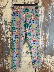 Boden Girls Pants size 13-14Y gray floral print - Picture 1 of 4