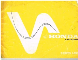 HONDA CR125M2 ORIGINAL 1975 FACTORY PARTS CATALOGUE - Picture 1 of 1