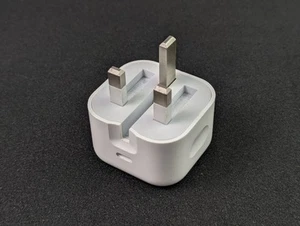 Genuine Apple A2344 USB-C 20W Power AC Adapter Charger iPhone iPad UK Plug - Photo 1/8