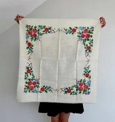 Raro bufanda vintage bufanda Baba bufanda lana Ucrania Foto 1 de 4