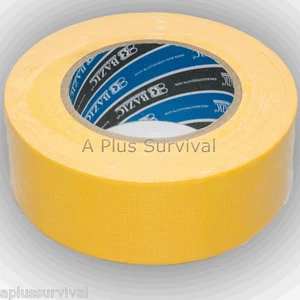 Cinta de reparación de conductos 2"x60 yardas supervivencia primeros auxilios camping amarillo - Imagen 1 de 1