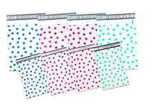10x13" & 6x9" Polka Dot Combo FLAT POLY Mailers -USPS Approved Shipping Mailers