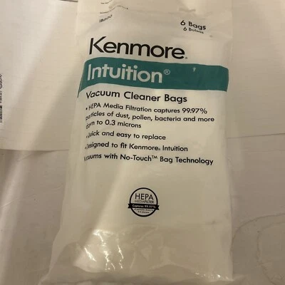 Kenmore Intuition IB600 Hepa Replacement Vacuum Cleaner Bags 5 Bags Open Bag - Image 1 of 4