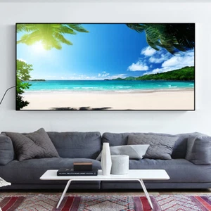 Paisaje Mar Playa Palmera Lienzo Pintura Lienzo Mural Pared Póster Impresión Arte - Imagen 1 de 2