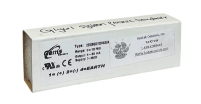 GEMS SENSORS 2200BGG100HA3UA PRESSURE TRANSDUCER 7-35VDC 4-20mA 0-100PSIG NSMP - Image 1 of 4