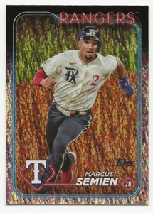 2024 Topps Complete Set MARCUS SEMIEN Hobby Foilboard 256/265 Rangers #499 - Picture 1 of 2