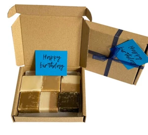 Confezione regalo 'BUON COMPLEANNO' con caramelle fatte a mano.  Vari gusti. Personalizza. B - Foto 1 di 8