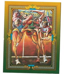 Atlanta 1996 Olympic Games PosterCard Summer Olympiad XXIII 1984 LosAngelesJUMBO - Picture 1 of 2