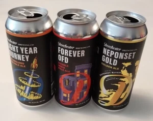 Lot of 3 EMPTY Collectible Craft Beer Cans Dorchester Brewing Boston MA 2022 IPA - Picture 1 of 7