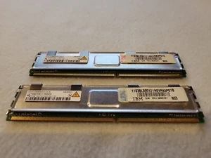 2 x Qimonda HYS72T64400HFD-3S-A 512MB 1rx8 PC2-5300F CL5 Fully Buff ECC Memory - Picture 1 of 3