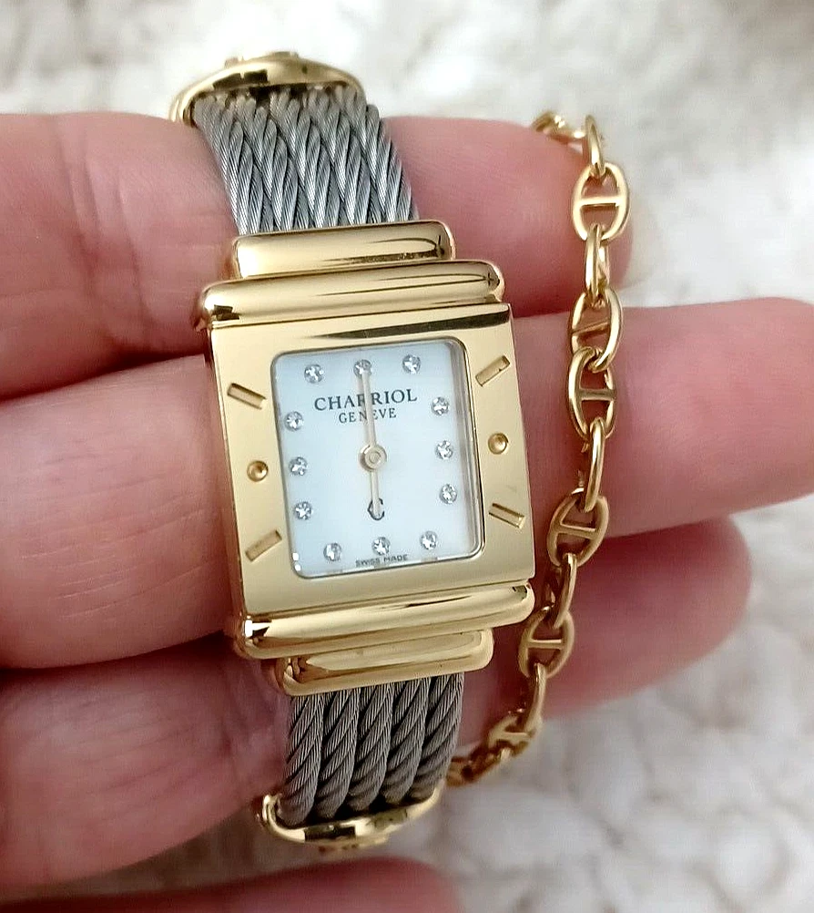 PHILIPPE CHARRIOL クォーツ 腕時計 白 x 金 レディース MINT PHILIPPE CHARRIOL Watch Saint Tropez White Dial Women | eBay