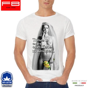 Herren T-Shirt Kate Moss London no happiness Fun Summer Cool Mode Fashion FB SLUB - Bild 1 von 2