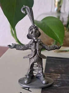 Spoontiques Pewter Circus Clown with Umbrella Miniature # S759 Vintage 3" HTF - Picture 1 of 5