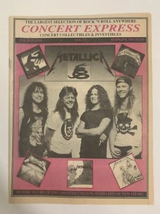 Catálogo Concert Express 1980 Metallica Cubierta Excelente Estado - Imagen 1 de 3