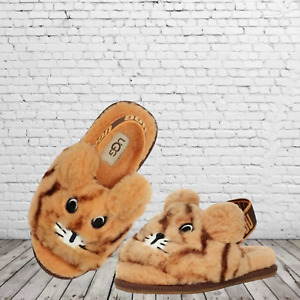 UGG Fluff Yeah Tiger Stuffie Toddler Girl Sandal Size 10 NEW $69