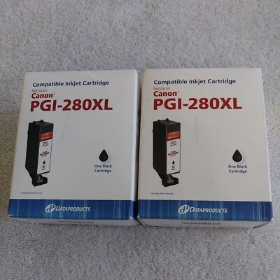 2 Black XL High Yield Ink Cartridge  Compatible with Canon PGI-280XL Ink Series - Image 1 of 4