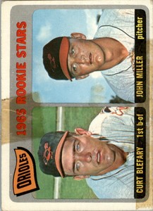 1965 Topps #49 Rookie Stars Curt Blefary RC John Miller - POOR