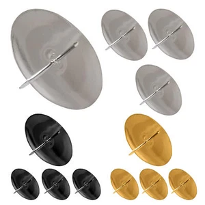 Candle Holder 4pcs Pillar Candle Holder Plates with Thorn Round Metal Plate - Picture 1 of 15