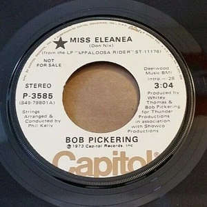 Bob Pickering - Miss Eleana (Mono/stereo 45 Promo Capitol folk Strong VG+ - Picture 1 of 1