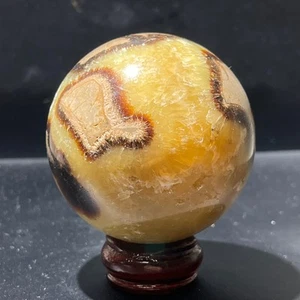Sfera di cristallo di quarzo pietra posteriore tartaruga naturale 416G lucida aura magica - Foto 1 di 17