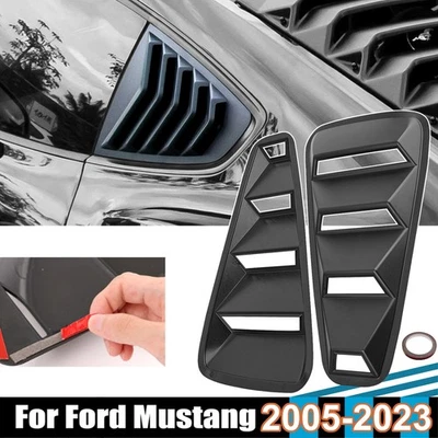 For Ford Mustang Side Vent Window 1/4 Quarter Scoop Louver Cover Accessories Car - Imagem 1 de 4