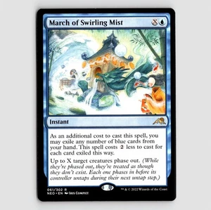 March of Swirling Mist - NEO #61 Rare - NM / Mint Kamigawa: Neon Dynasty Single - Picture 1 of 2