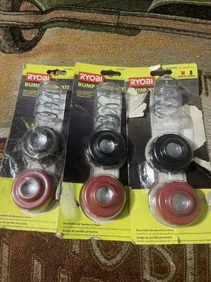 3 RYOBI Replacement Knob, Spring Kits AC05BKK Bump Feed String Trimmer Heads NEW - Image 1 of 4