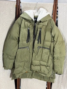 Chaqueta Orolay Para Mujer 3X Verde Engrosado Capucha Puffer Cremallera Completa Abrigo de Invierno - Imagen 1 de 7