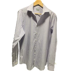 Kenneth Cole Reaction Slim Fit Button Dress Shirt Mens Size 15 .5 32/33 Lavender - Picture 1 of 12