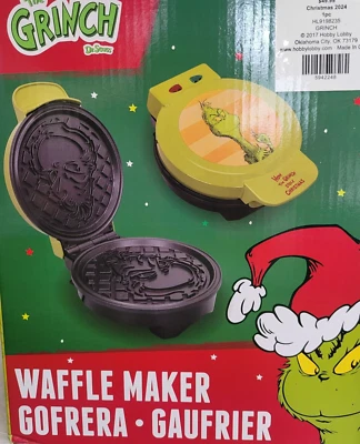 Uncanny brands The Grinch Waffle Maker New