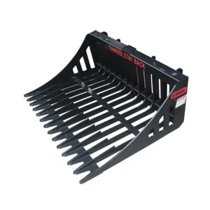 Skid Steer Track Loader Rock Bucket, Fit Small Skid Steer Loader - Picture 1 of 11