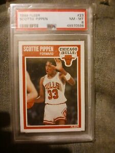 1989 Fleer #23 Scottie Pippen / Chicago Bulls / PSA 9