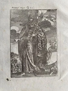 1683 Antique Print: Grand Mogol after Mallet - Picture 1 of 2