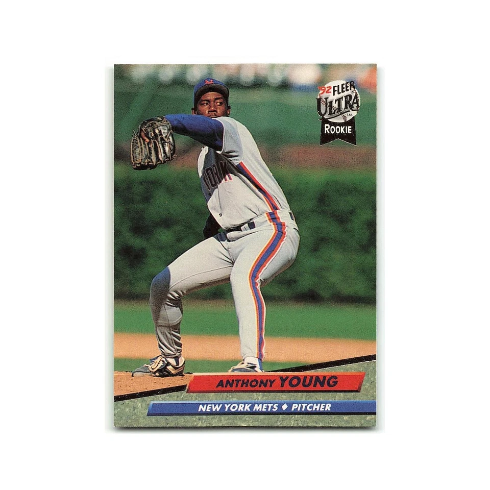 Anthony Young Rookie 1992 Fleer Ultra #238 New York Mets Baseball Card NM - Image 1 of 3