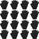 Handepo 16 Pairs Winter Warm Magic Gloves Stretchy Knit Gloves Cotton Gloves for