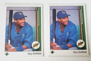 1989 Gary Sheffield #13 UD Error & Corrected Milwaukee Brewers RC MBBC #152 - Picture 1 of 6