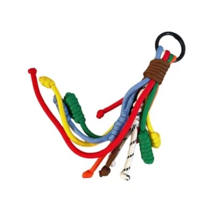 Rainbow Rope Pendant for Handbag Handwoven Nylon Cord Keyring Bag Decoration - Zdjęcie 1 z 8