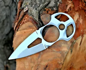 Custom Hand Made EDC Neck Knife / High Polish CR12 Stainless Steel Blade 2883 - Picture 1 of 5
