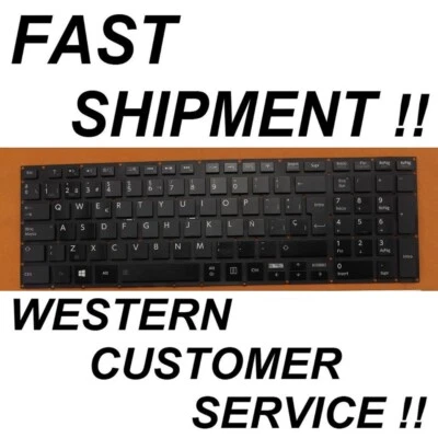 НОВАЯ латиноамериканская испанская клавиатура Toshiba Satellite P55-B P55t-B P50t-B P50-B с ПОДСВЕТКОЙ  - Изображение 1 из 2