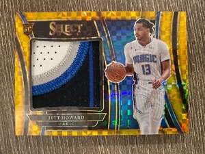 Parche de novato Panini Select Jett Howard RC 2023-24 #01/10 Gold Magic RJS-JT - Imagen 1 de 2