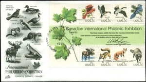 Hoja de recuerdos EE. UU. FDC #1753 sello artístico Toronto, Canadá - Imagen 1 de 1