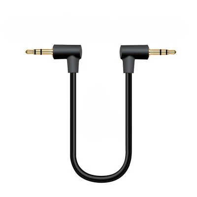 R45 Klinkenkabel 3,5mm AUX Kabel Stereo Audio Kabel Klinkenstecker 90° gewinkelt - Bild 1 von 4