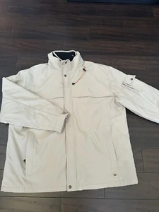 Weatherproof Brand Mens XXL Jacket Coat Waterproof Insulated WPL 11590 Beige - Picture 1 of 15