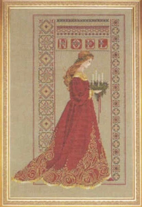 Cross Stitch Lavender & Lace  Celtic Christmas Chart - Picture 1 of 1