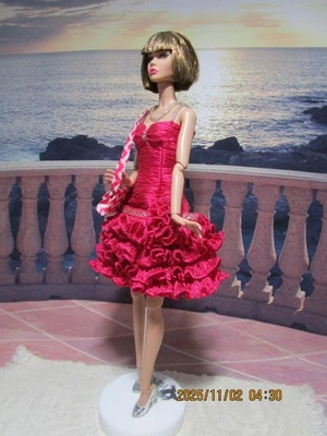 Poppy Parker Silkstone Barbie Basic OOAK Handmade Outfit Dress Handbag Jewelry - Image 1 of 4