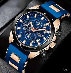 2024 New Fashion Men's Watch. Chronograph Calendar luminous Quartzwatch - Picture 1 of 6